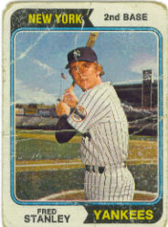 1974 Topps Baseball Cards      423     Fred Stanley